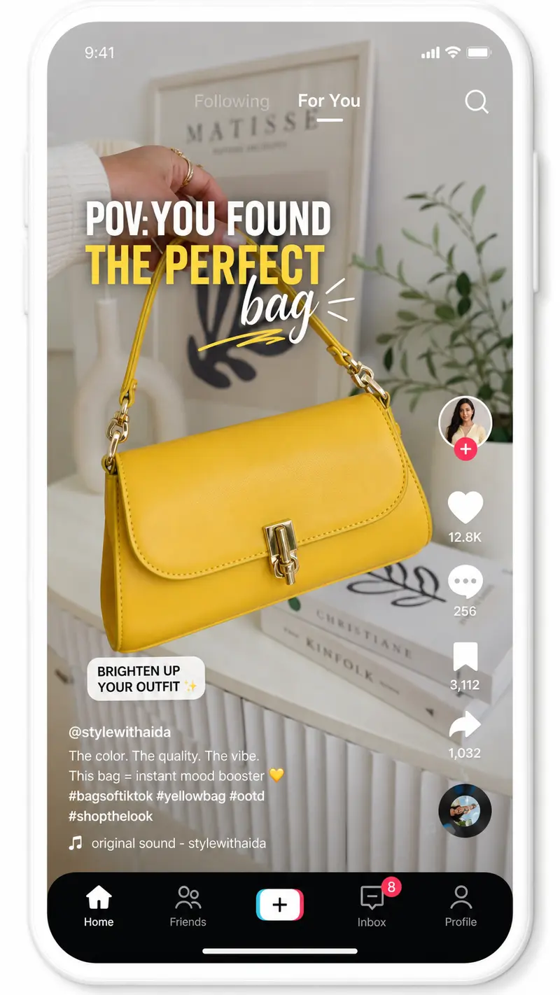 Phone mockup TikTok video